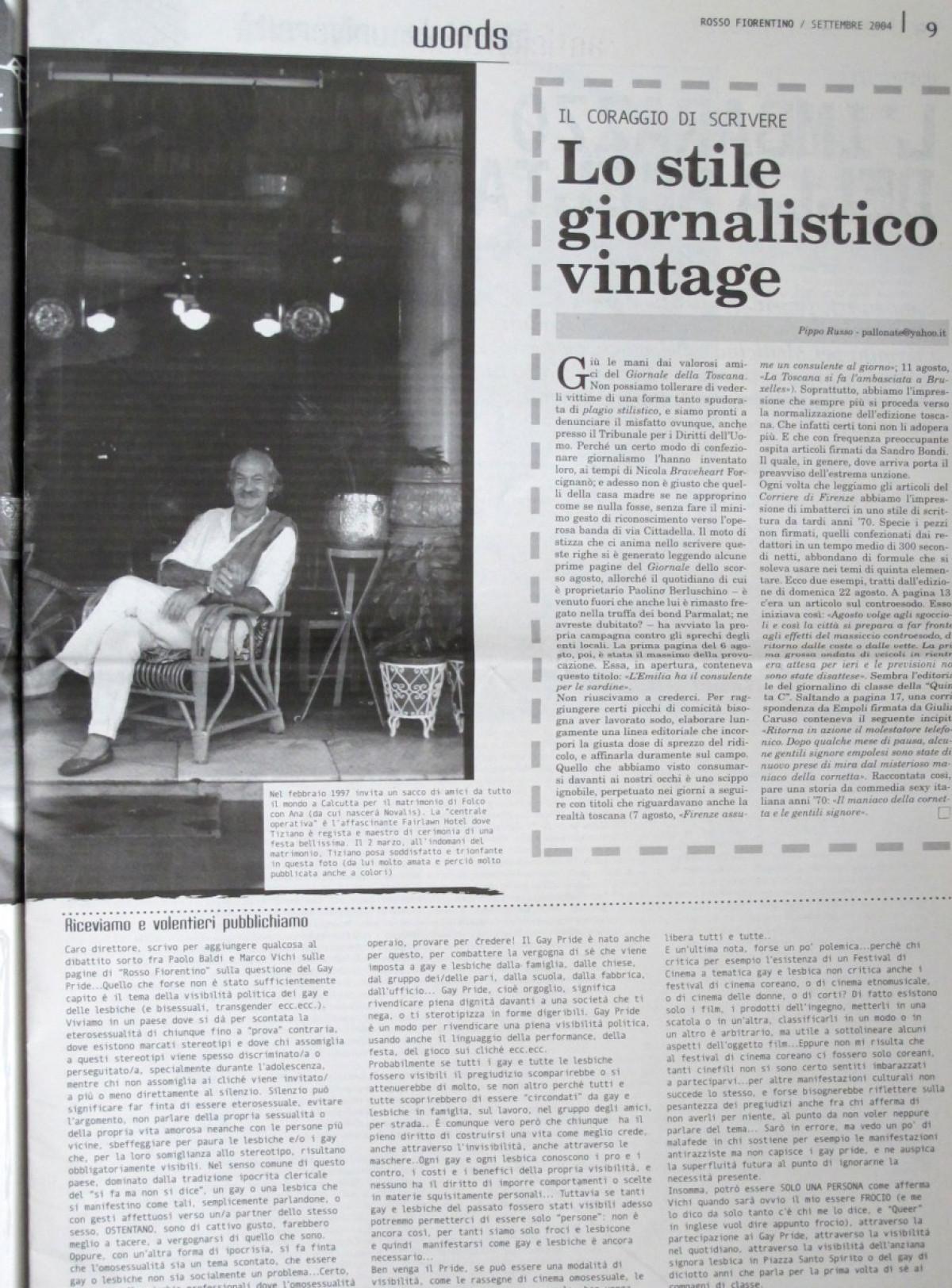 2004 - A man is dead - Rosso Fiorentino